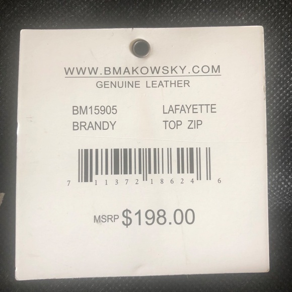 B Makowsky Chocolate brown handbag - Picture 6 of 7